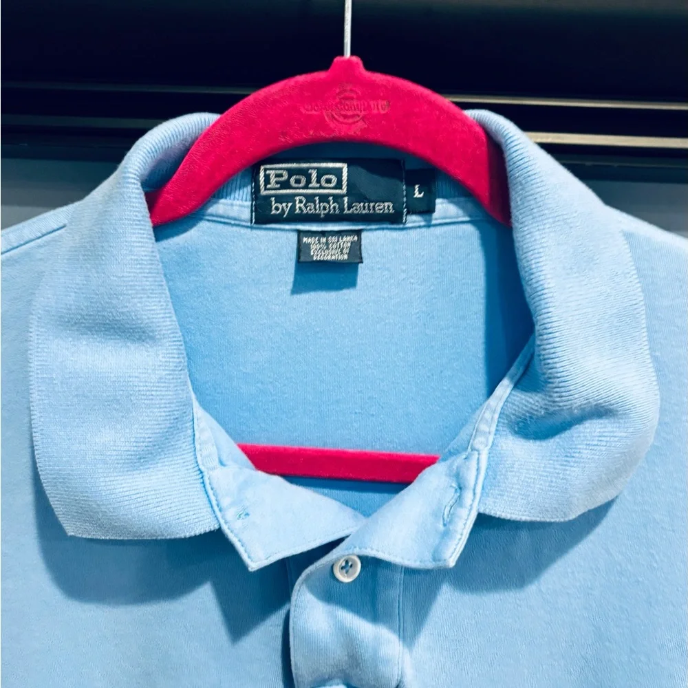 Polo by Ralph Lauren Men's Blue Polo Size Large‎